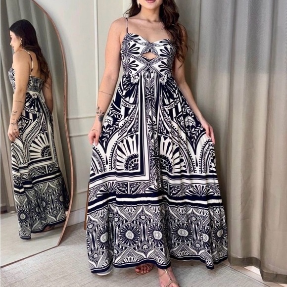 FARM Rio Mandalina Long Dress Size M - Picture 1 of 9